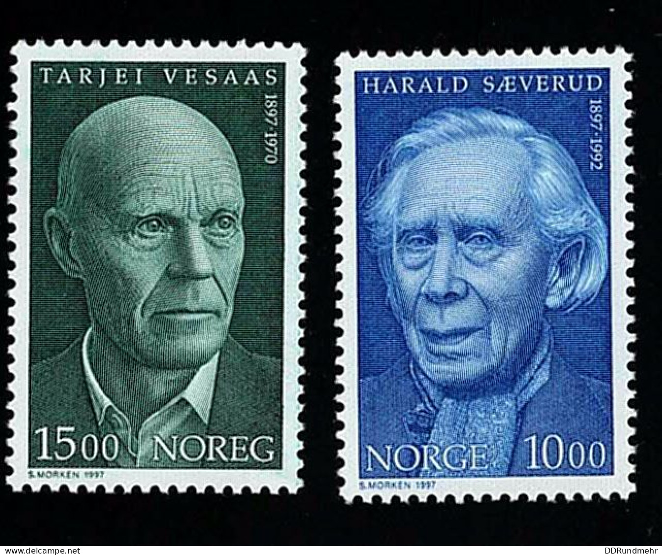 1997 Composer  Michel NO 1261 - 1262 Stamp Number NO 1174 - 1175 Yvert Et Tellier NO 1218 - 1219 Xx MNH - Ongebruikt