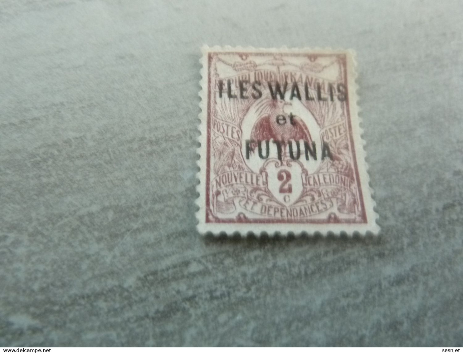 Iles Wallis Et Futuna - Nouvelle Calédonie Et Dépendances - 2f.- Yt 16 - Carmin S. Azuré -  Année 1920 - - Ungebraucht