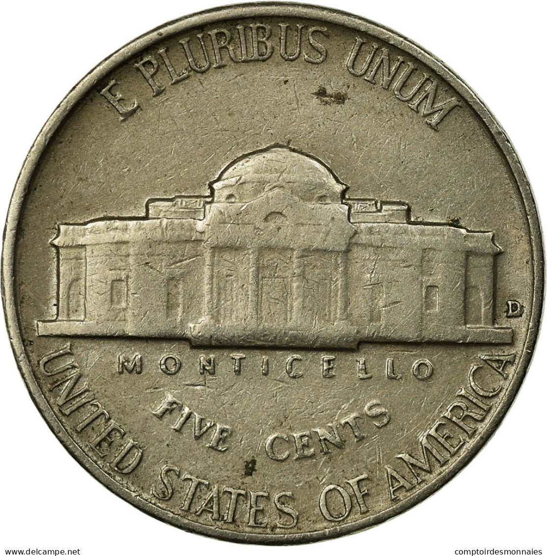 Monnaie, États-Unis, Jefferson Nickel, 5 Cents, 1954, U.S. Mint, Philadelphie - 1938-…: Jefferson