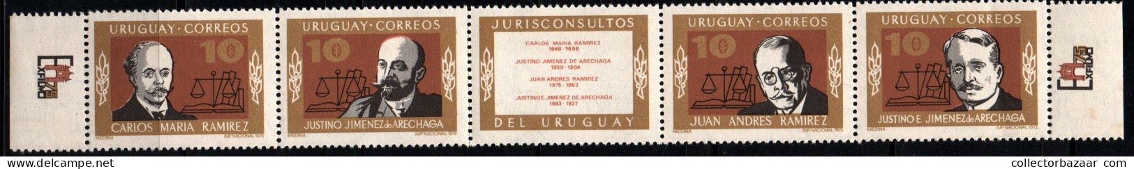 1973 Uruguay Professorship Of Constitutional Rigths Centenary  #853 - 856 ** MNH - Uruguay