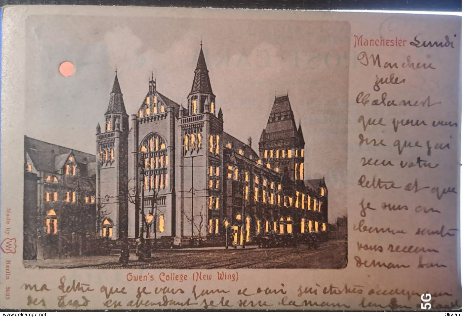 MANCHESTER - OWEN'S COLLEGE - Contre La Lumière