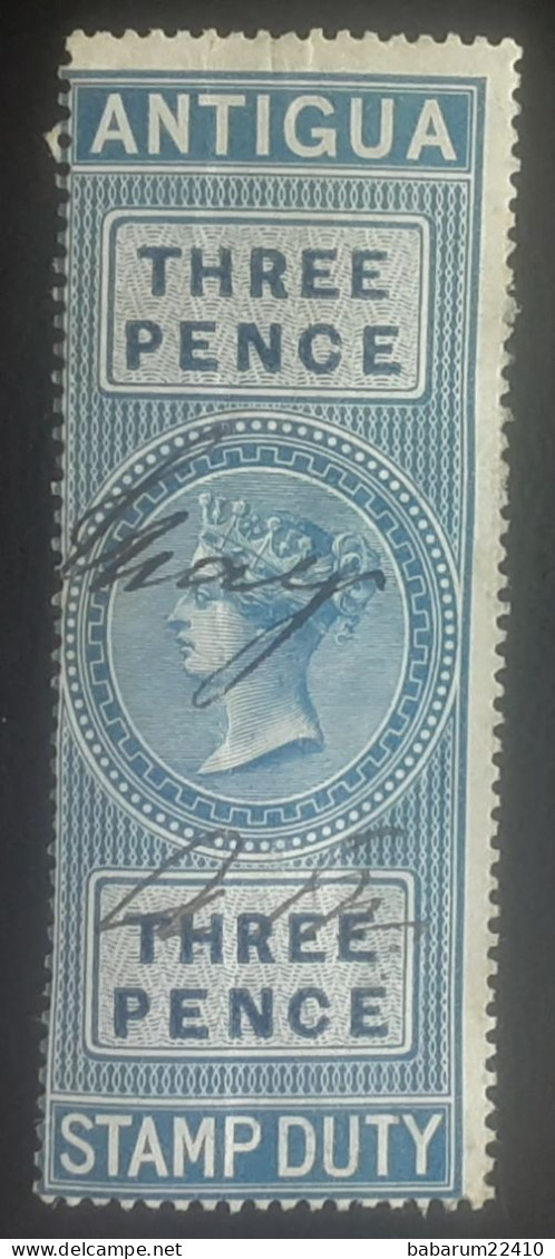 Antigua Stamp Duty 1870 - 1858-1960 Colonie Britannique