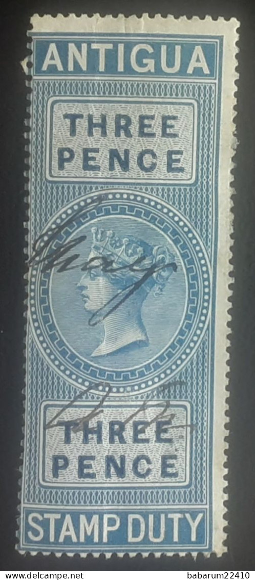 Antigua Stamp Duty 1870 - 1858-1960 Kronenkolonie