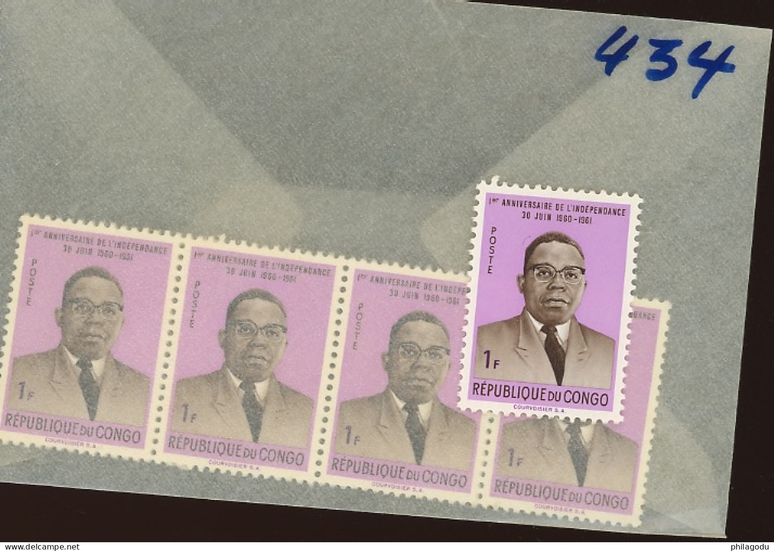 434 Président Kasavubu ** Posrfris - Unused Stamps