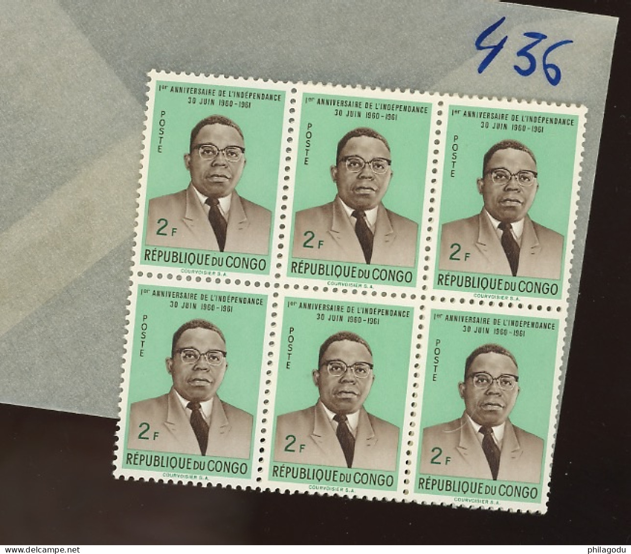 436 Président Kasavubu ** Posrfris - Unused Stamps