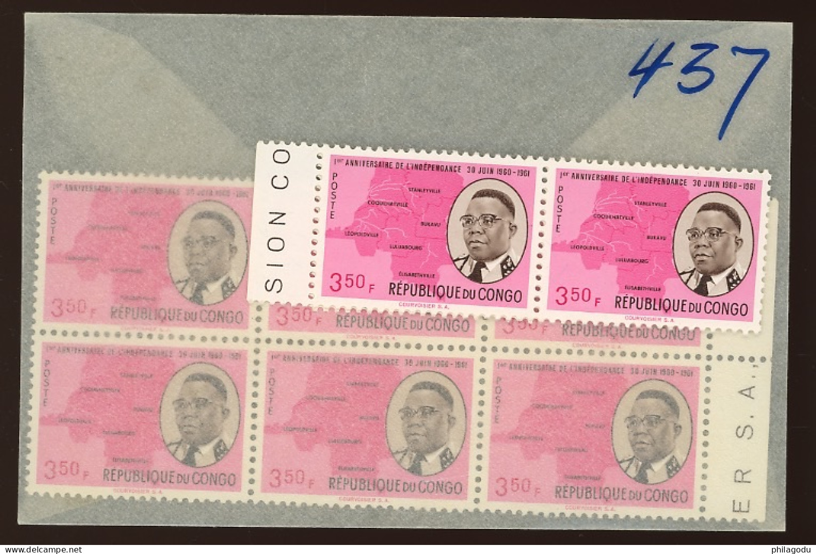 437 Président Kasavubu ** Posrfris - Unused Stamps