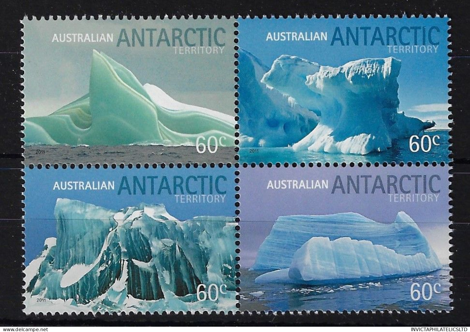 A.A.T. SG198/201, 2011 ICEBERGS SET MNH - Neufs