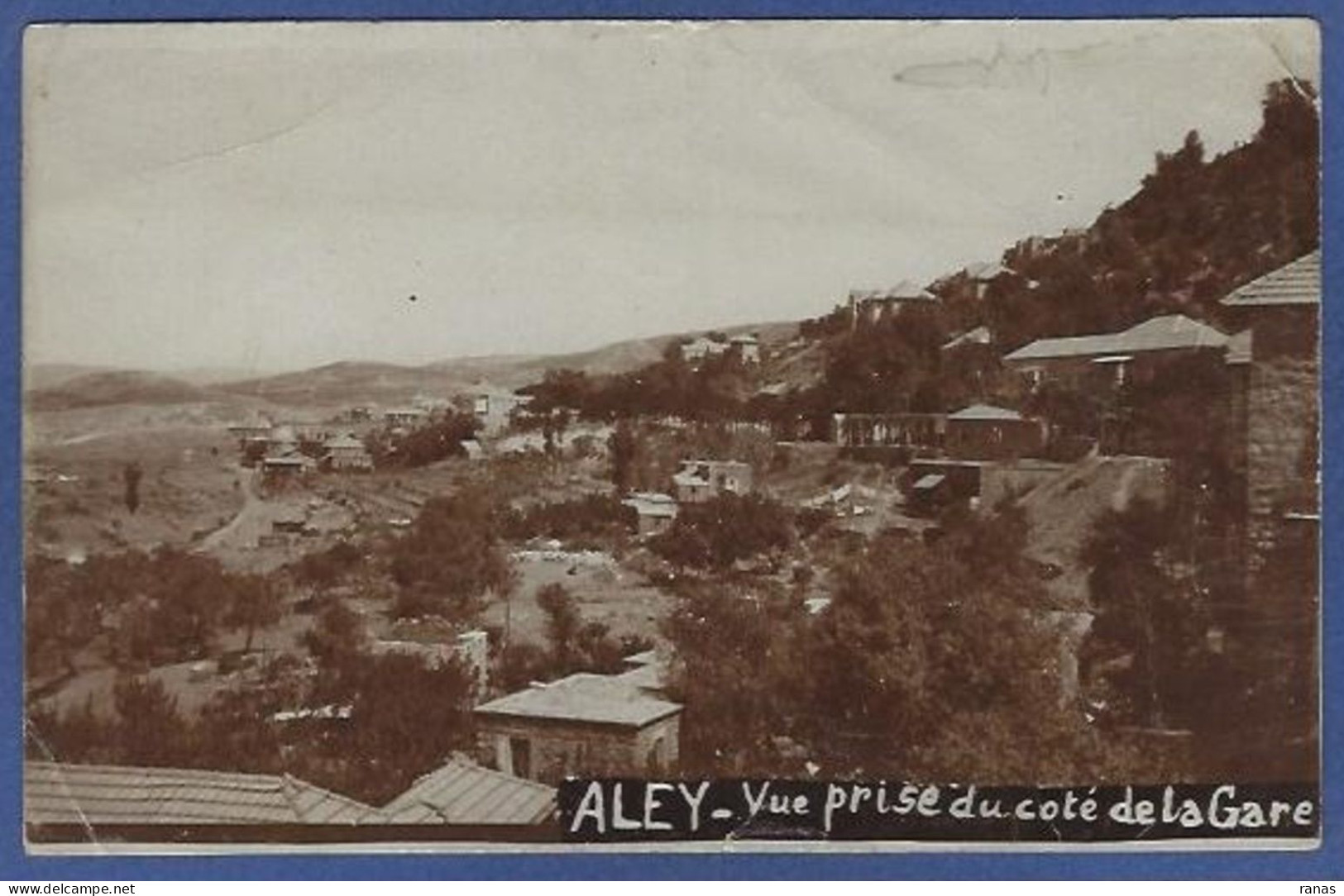 CPA Liban Aley Carte Photo RPPC écrite Voir Scan Du Dos - Liban