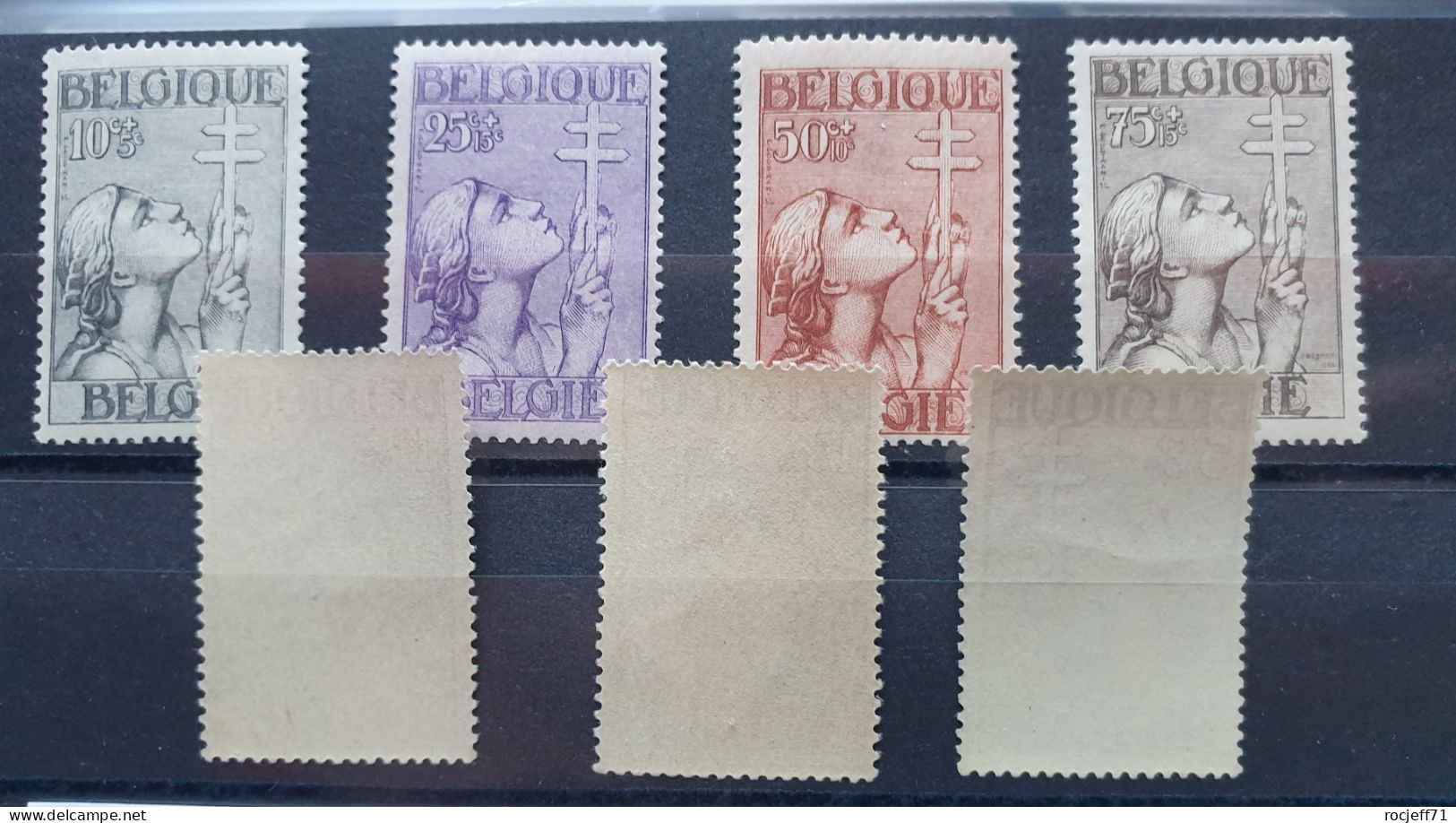 03 - 24 - Belgique - 1933 Antituberculeux - N° 377 à 383 **  - TB - Value : 900 Euros - Unused Stamps