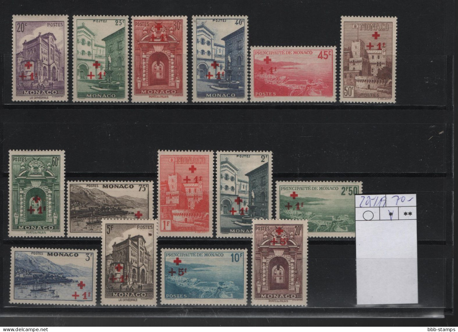 Monaco Michel Cat.No.  Vlh/* 205/219 - Unused Stamps