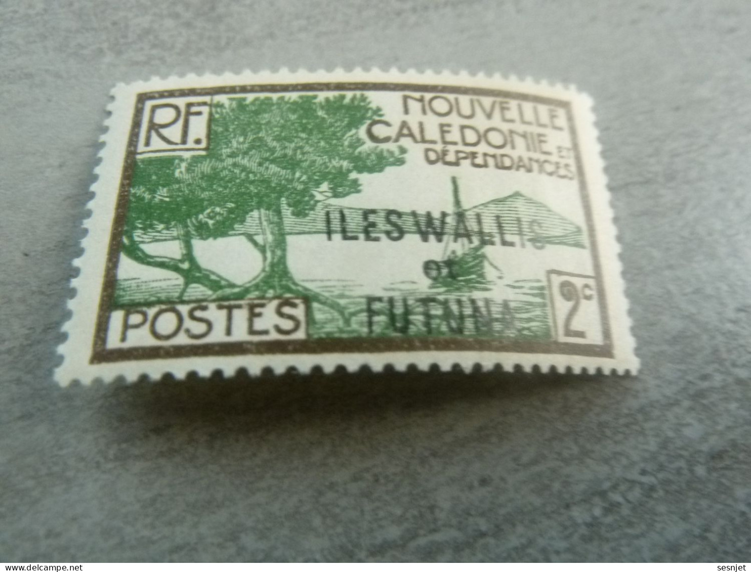 Iles Wallis Et Futuna - Nouvelle Calédonie Et Dépendances - Val 2c. - Yt 44 - Sépia Et Vert-jaune - Neuf - Année 1930 - - Ungebraucht