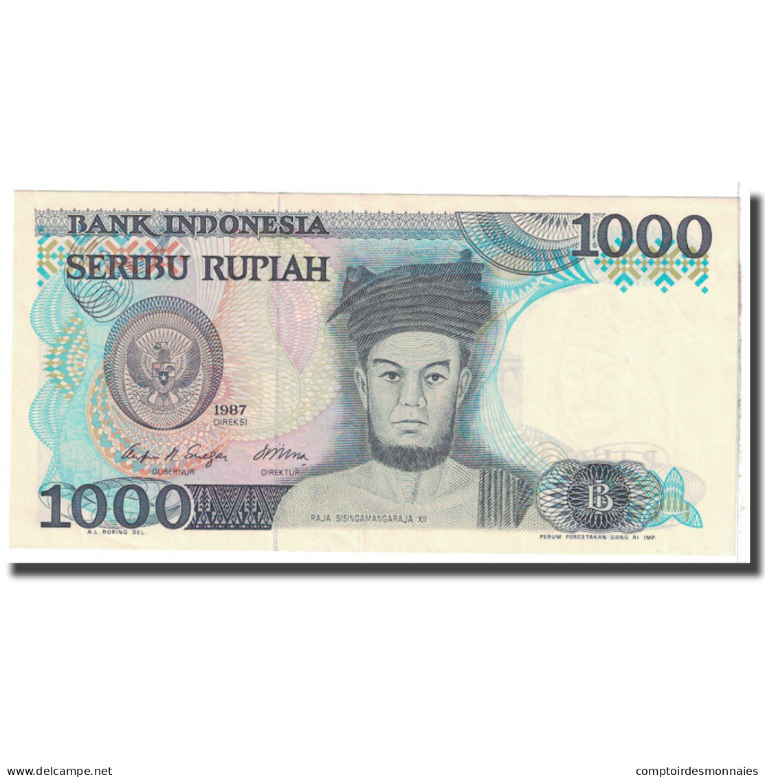 Billet, Indonésie, 1000 Rupiah, 1987, KM:124a, NEUF - Indonesia