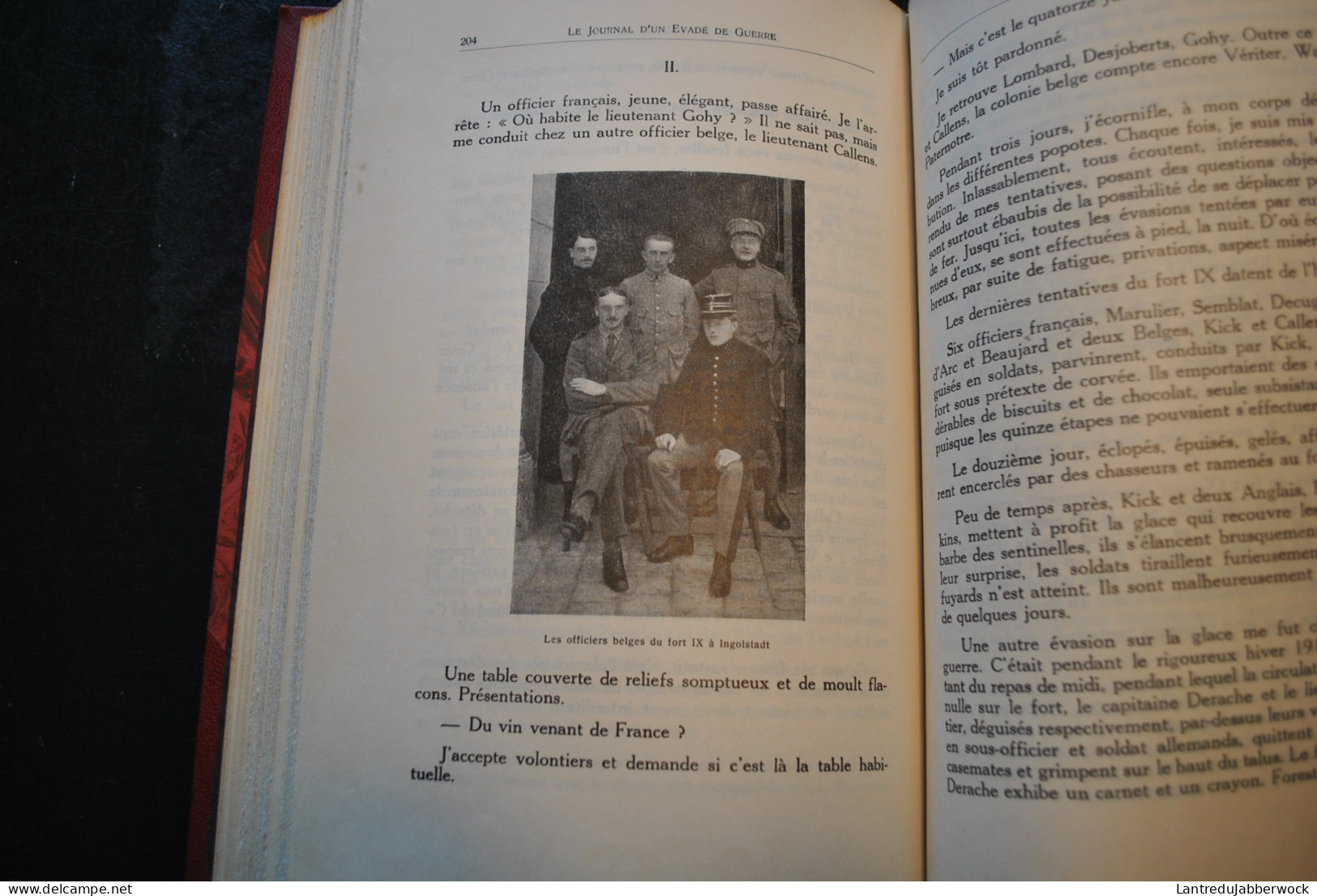 Lieutenant J. Bastin Le Journal D'un évadé De Guerre Envoi Dédicace TL 1/50 Sur Japon Reliure Cuir Signée J.A. DE NOEL - Weltkrieg 1914-18