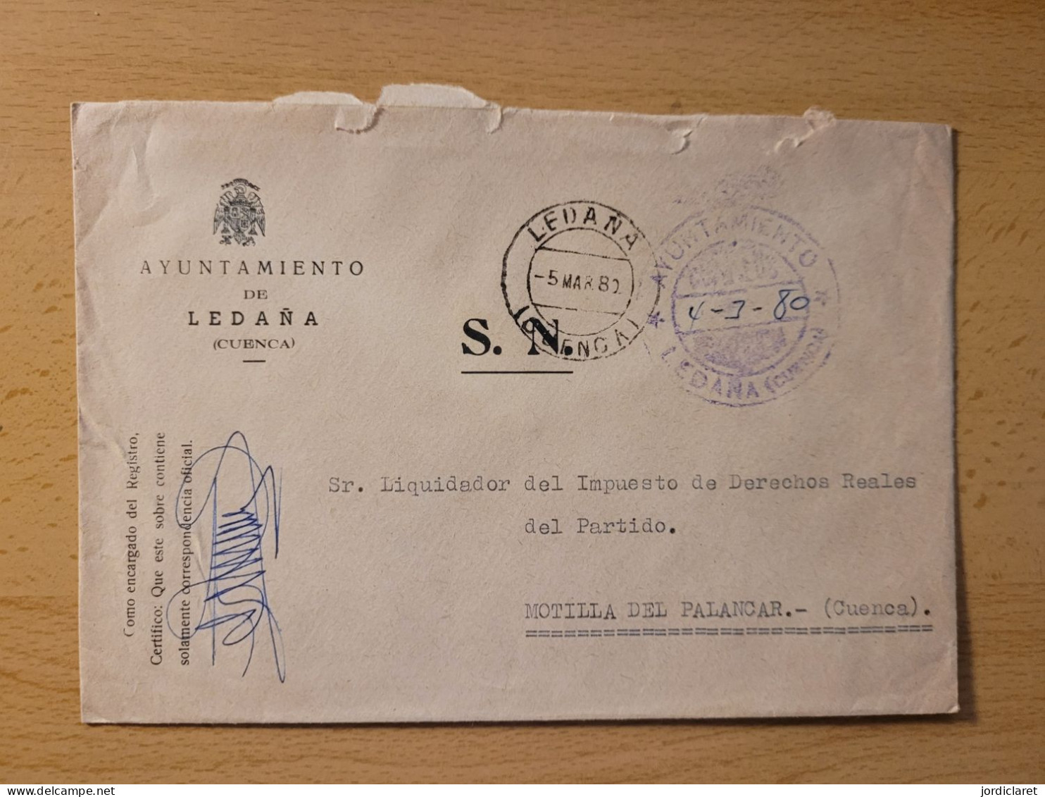 AYUNTAMIENTO DE LEDAÑA 19828 - Franchise Postale