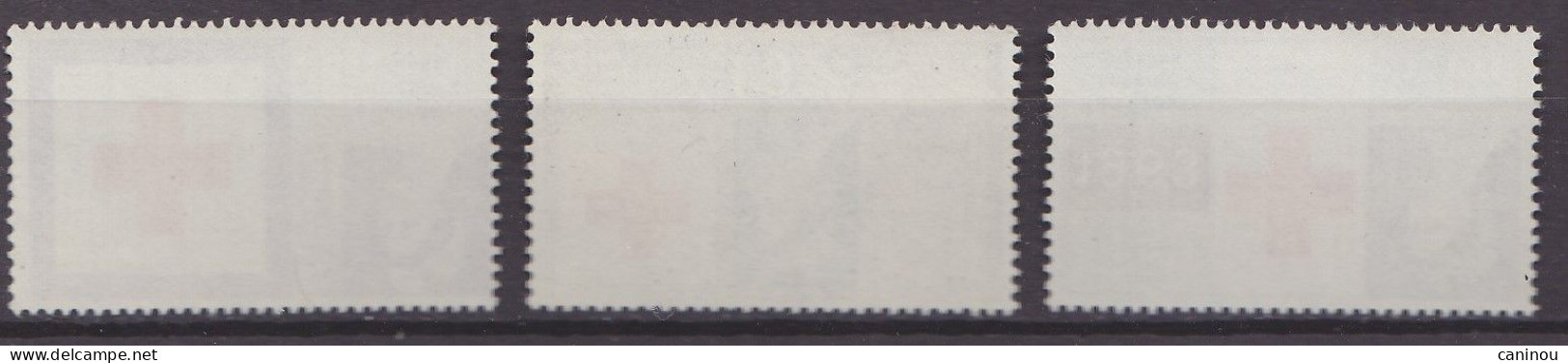 GRANDE BRETAGNE CROIX ROUGE 1963 Y & T 378 - 380 SANS  PHOSPHORE NEUFS SANS CHARNIERES - Unused Stamps