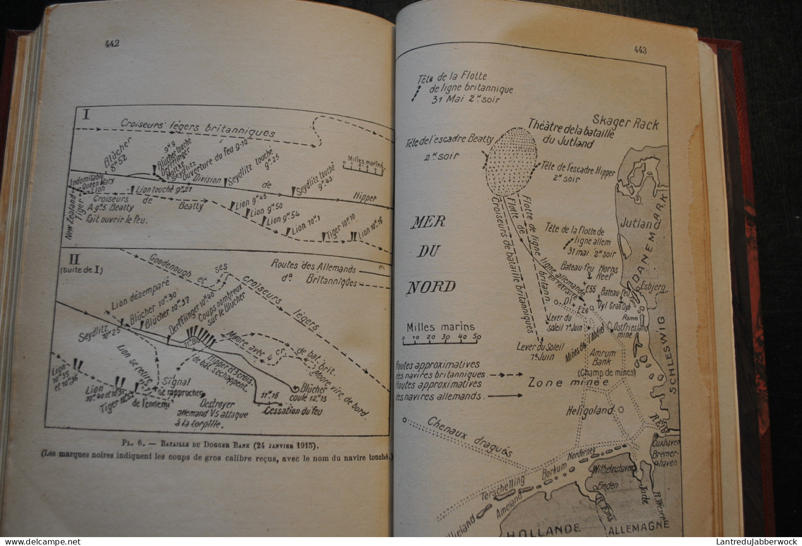 WILSON Les flottes de guerre au combat Tome 2 La Grande Guerre 1914 1918 Navale Cuirassé - Reliure cuir signée DE NOEL