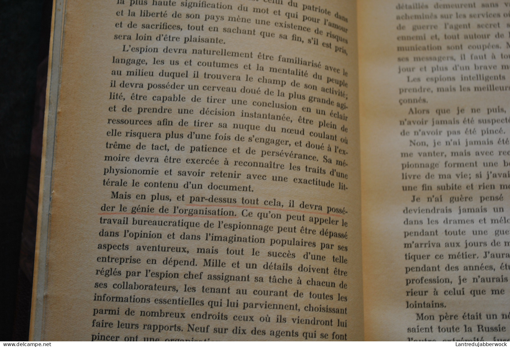 Capitaine Georges HILL British Secret Service Ma Vie D'espion I.K.8  Missions En Russie - Reliure Cuir Signée DE NOEL - Guerre 1914-18