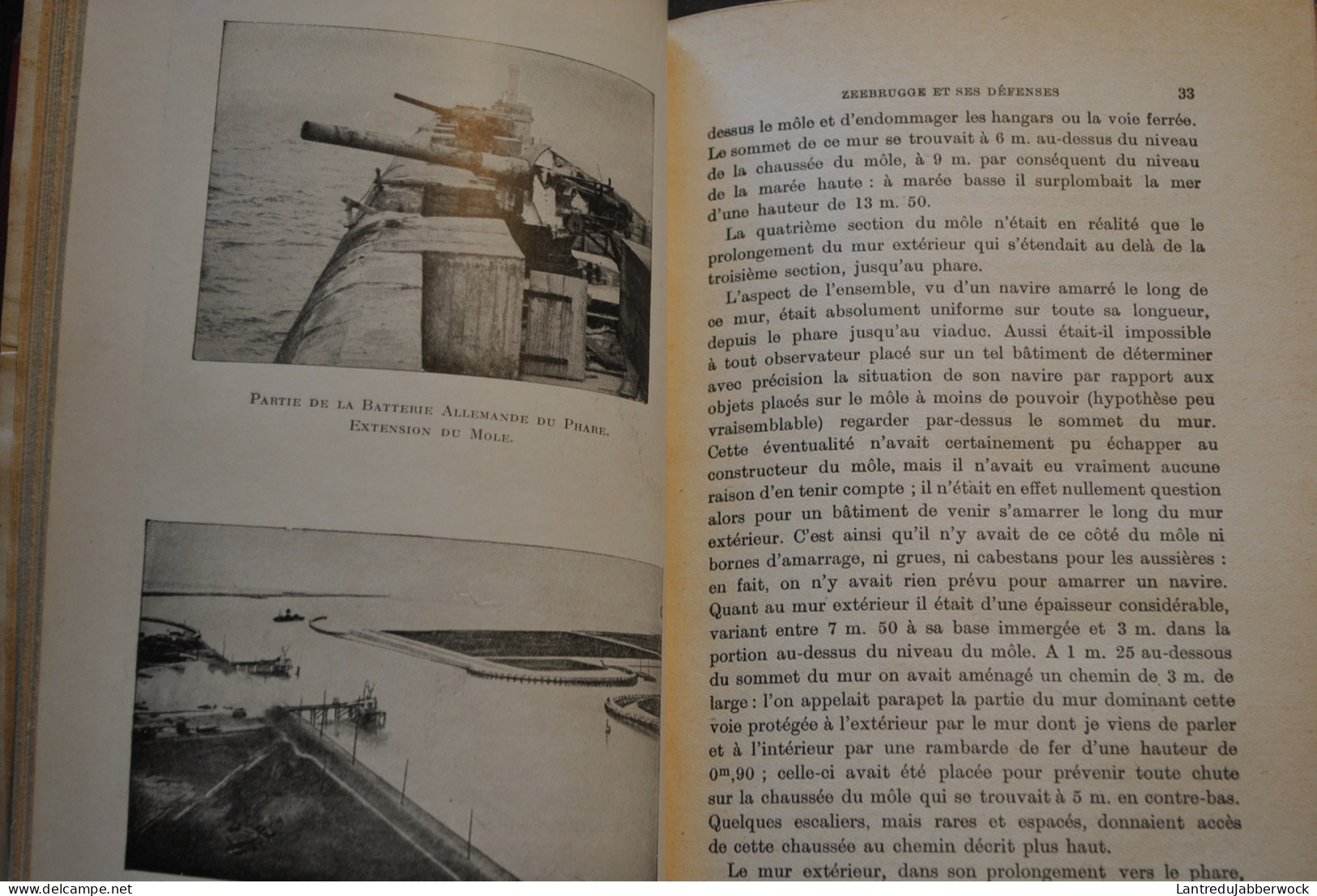 Capitaine De Vaisseau A.F.B. CARPENTER L'embouteillage De Zeebrugge Marine Royale Port WW1 - Reliure Cuir Signée DE NOEL - Weltkrieg 1914-18