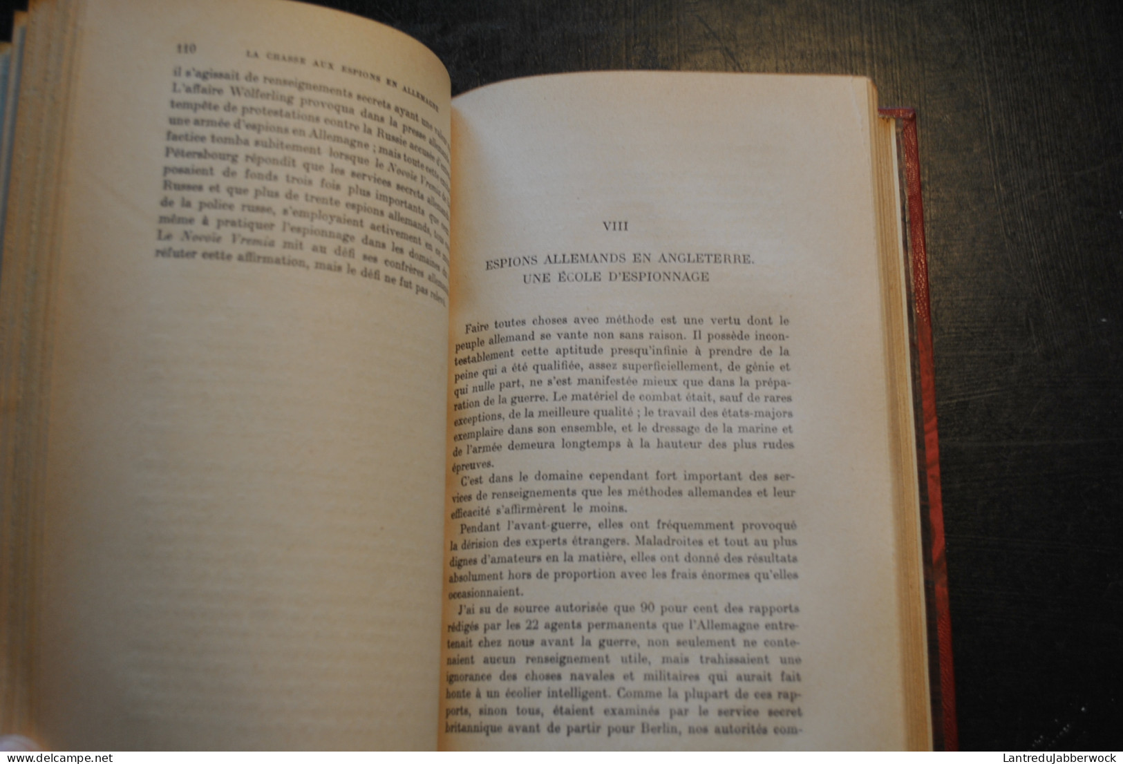 Hector C. BYWATER Les Mystères De La Guerre Navale 1914 1918 Heligoland Jutland Sous-marin Reliure Cuir Signée DE NOEL - Weltkrieg 1914-18