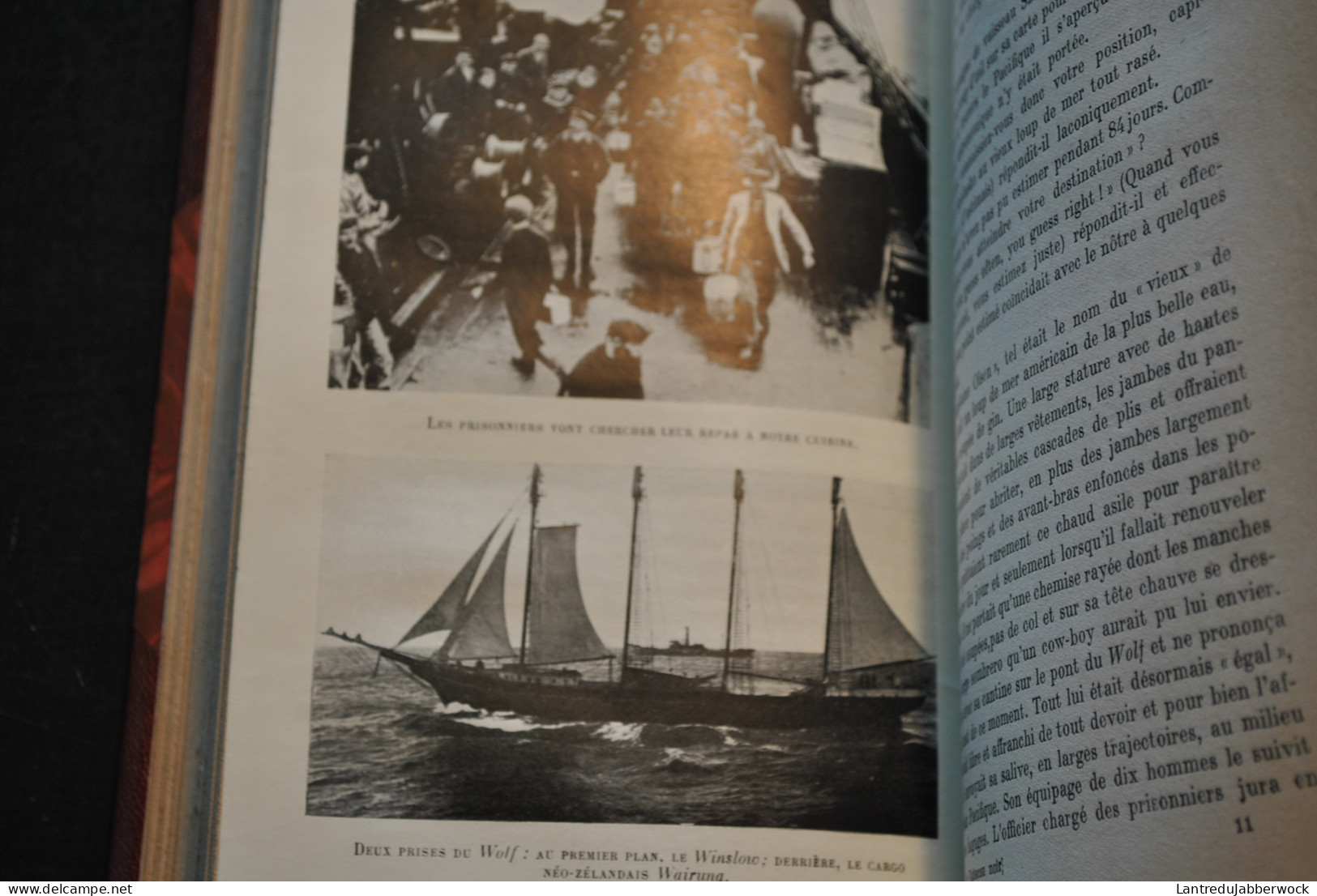 WITSCHETZKY Le Navire Noir Le Croiseur Auxiliaire WOLF 1916 1918 Capitaine De Corvette Reliure Cuir Signée DE NOEL - Weltkrieg 1914-18