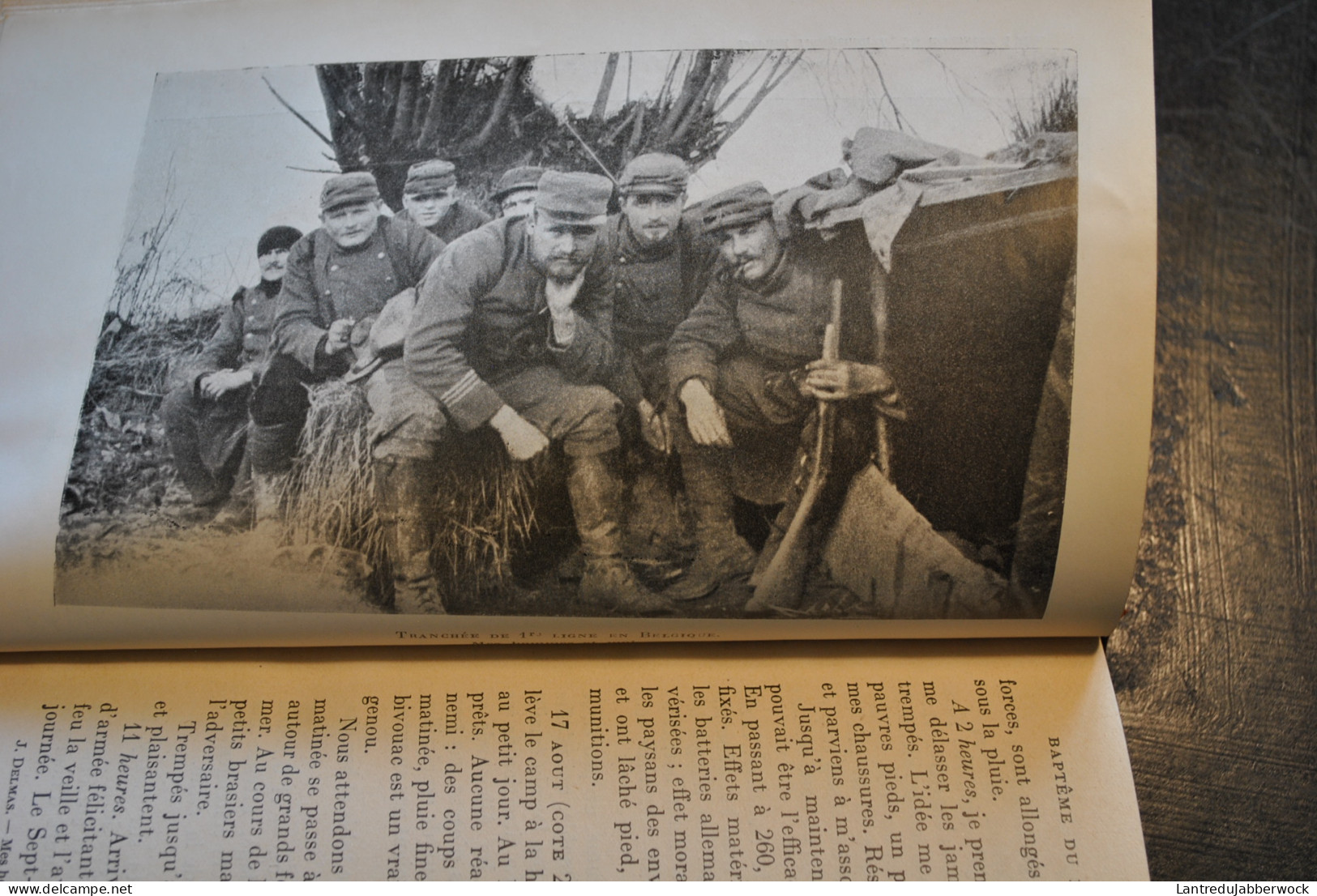 Commandant DELMAS Mes Hommes Au Feu Division De Fer à Morhange Sur L'Yser En Artois 1914 WW1 Reliure Cuir Signée DE NOEL - Guerre 1914-18