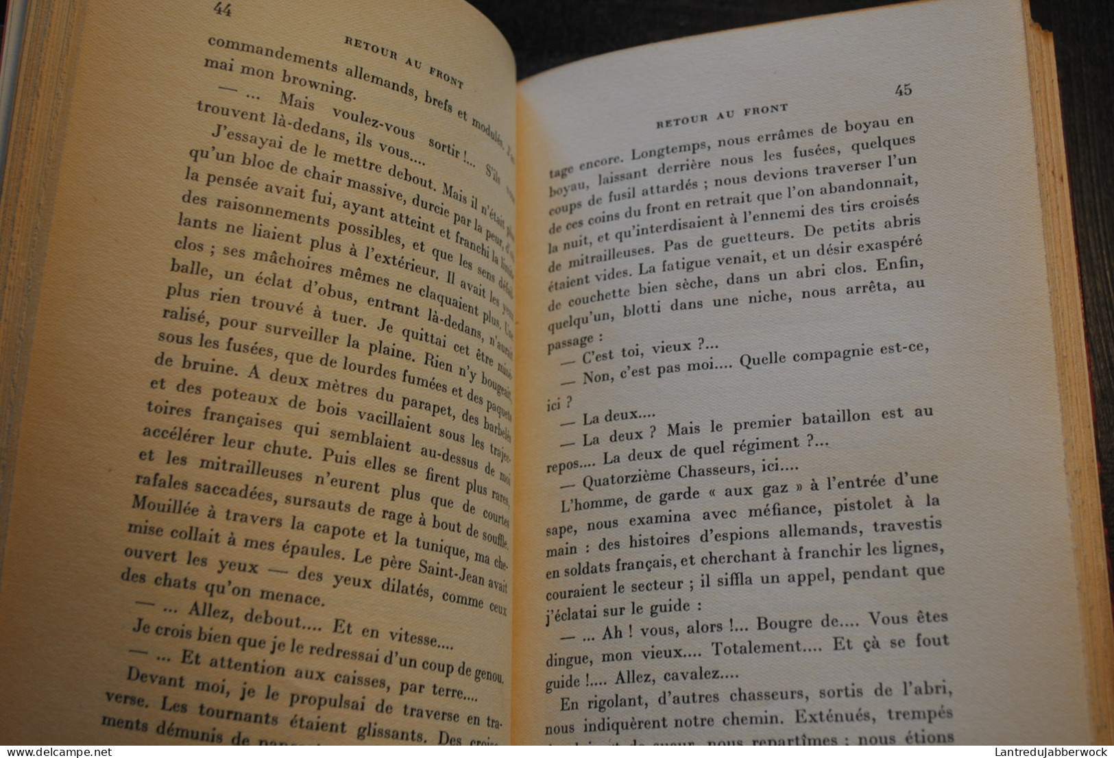 Louis GUIRAL Retour Au Front 1934 1914 1918 WW1 1ère Guerre Mondiale Verdun Tranchées Récit Reliure Cuir Signée DE NOEL - Weltkrieg 1914-18