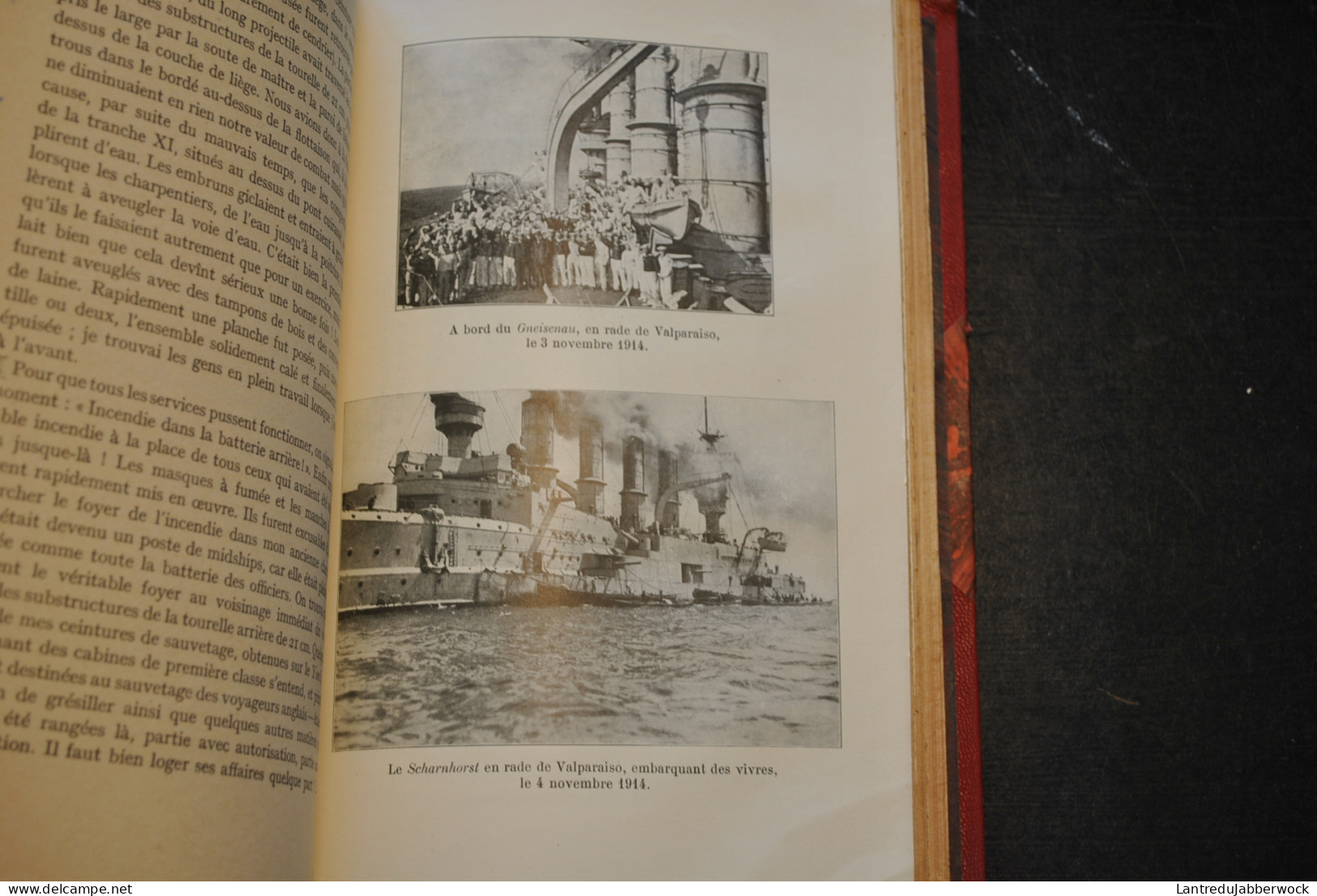 Hans POCHHAMMER La Dernière Croisière De L'Amiral VON SPEE Souvenirs Escadre De Croiseurs Reliure Cuir Signée DE NOEL - Weltkrieg 1914-18