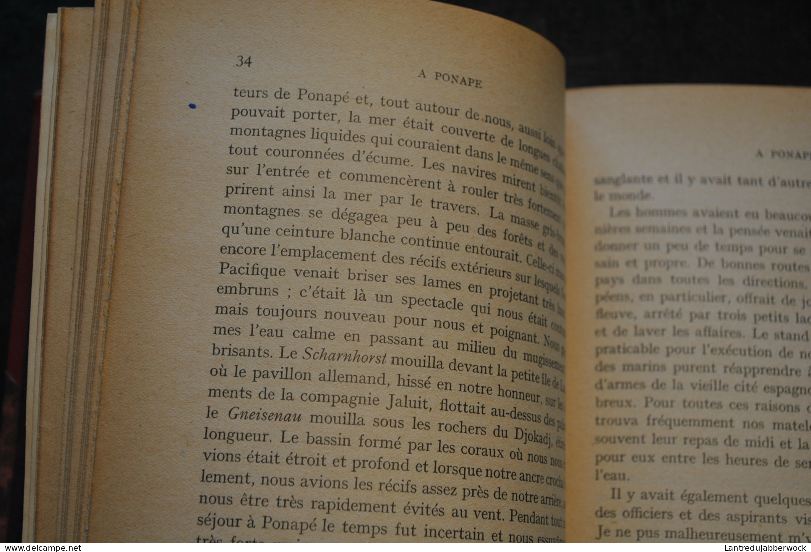 Hans POCHHAMMER La dernière croisière de l'Amiral VON SPEE Souvenirs Escadre de Croiseurs Reliure cuir signée DE NOEL