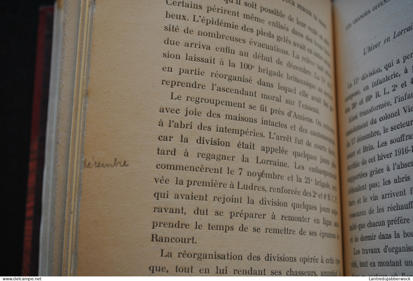 Général H. COLIN La division de fer 1914 1918 Reliure cuir signée DE NOEL Morhange Ypres Urbal Arras Artois Verdun Somme