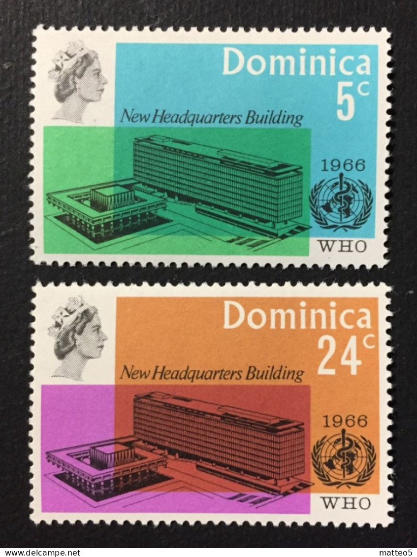 1966 Dominica - Inauguration Of W.H.O. New Headquarters Building - Unused - Dominica (...-1978)