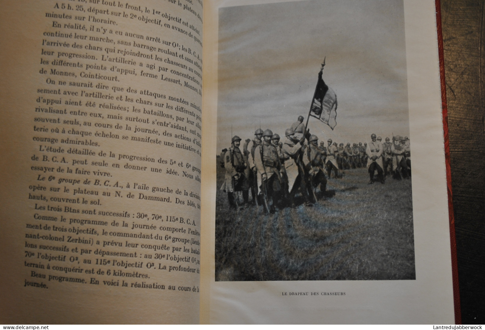 Général MANGIN Les Chasseurs Dans La Bataille De France 47è Division 1918 B.C.A Saint Quentin Reliure Cuir Signé DE NOEL - Oorlog 1914-18