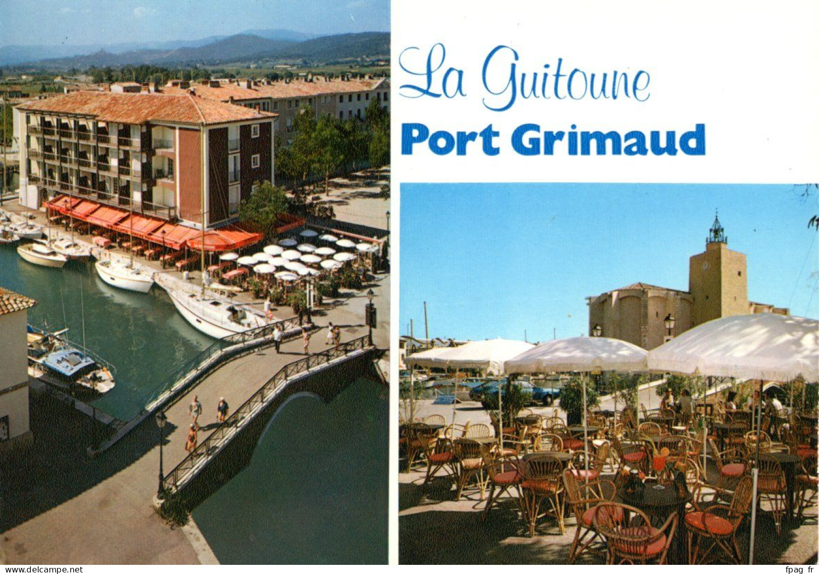 Port-Grimaud (83 - Var) - La Guitoune - Bar - Restaurant - Anita Et Michel Kaux - 56.26.11 (multi) - Port Grimaud