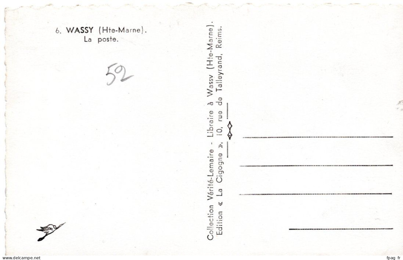 Wassy (52 - Haute-Marne) - La Poste - 6 - Wassy