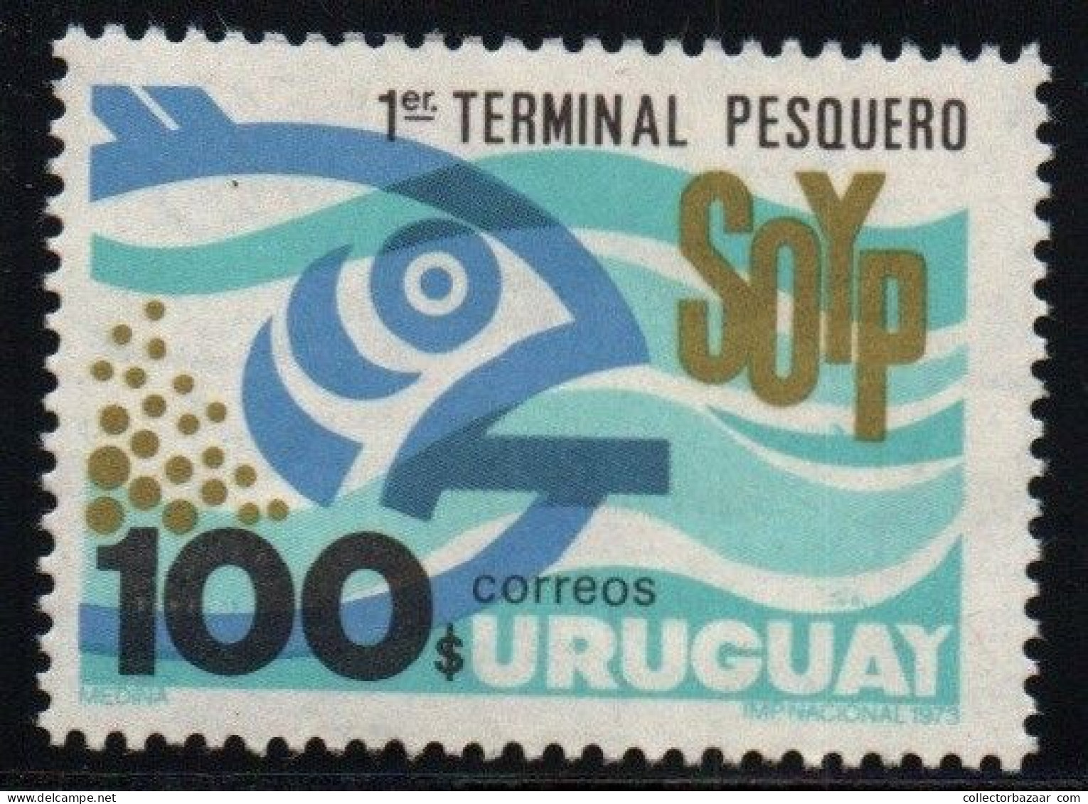 1973 Uruguay Symbolic Fish Oceanographic And Fishery Service Station #861 ** MNH - Uruguay