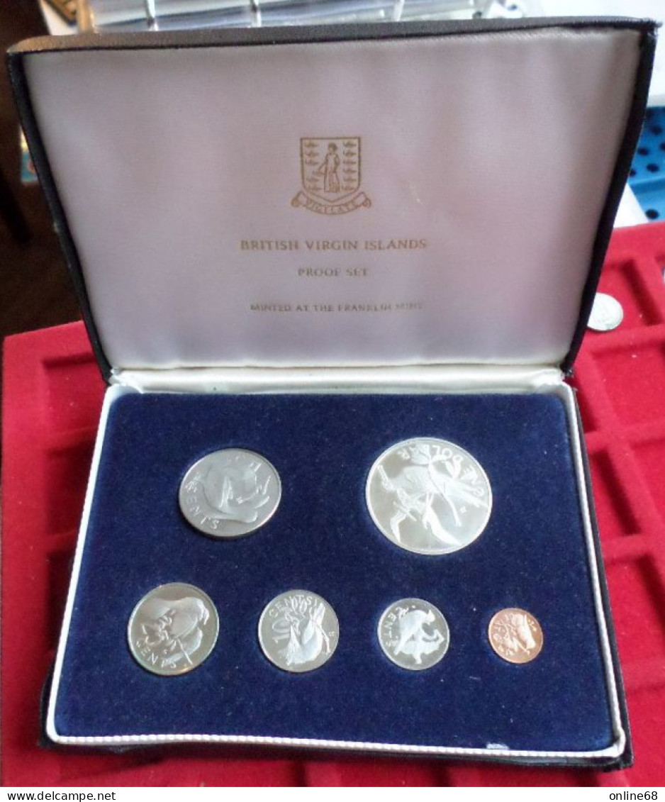 BRITISH VIRGIN ISLANDS 6 COINS PROOF SET 1974 Belle Épreuve - Britse Maagdeneilanden