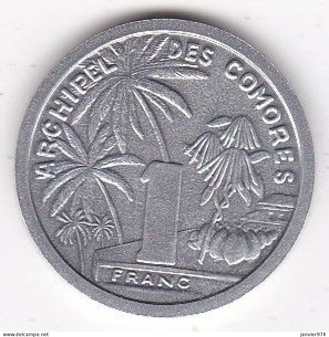 Archipel Des Comores , Republique Française 1 Franc 1964 ESSAI , En Aluminium LEC# 32, UNC - Comore