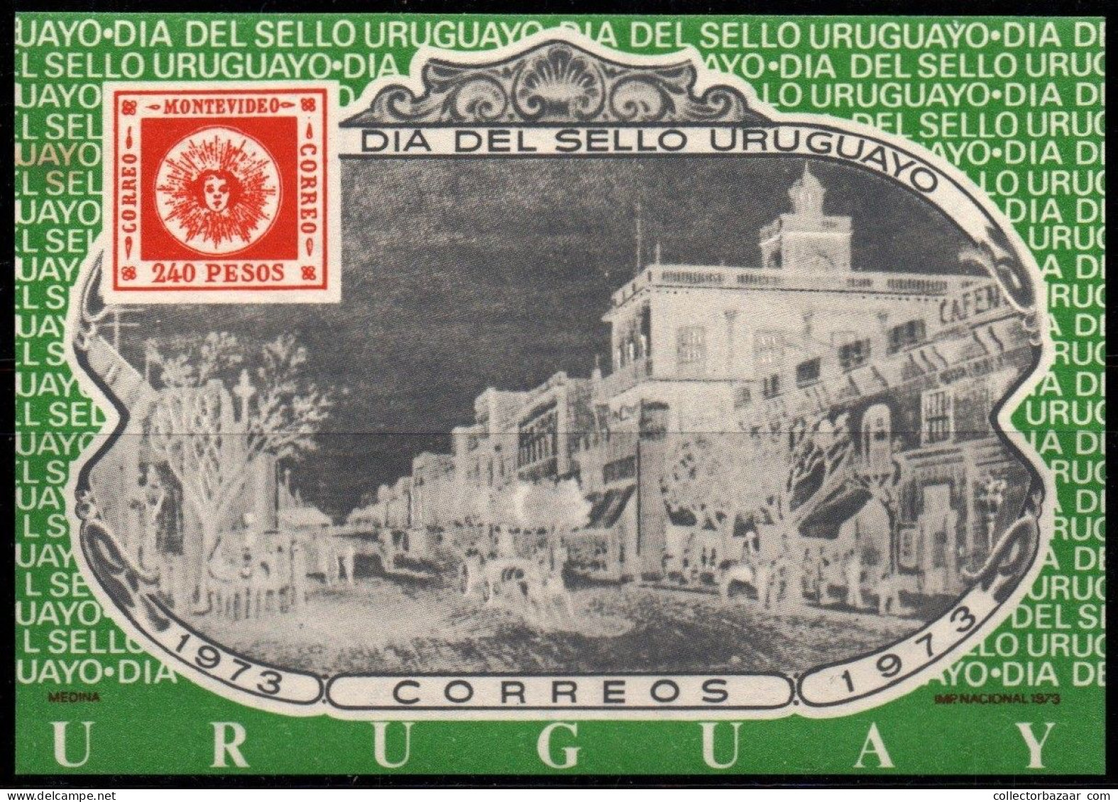 1973 Uruguay Souvenir Sheet Stamp Day  #863 ** MNH - Uruguay