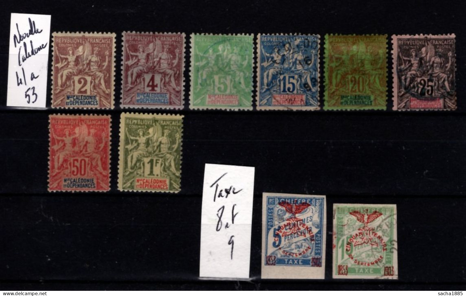 Nouvelle Calédonie - Type Groupe Et + Txe 8 Et 9 - Unused Stamps