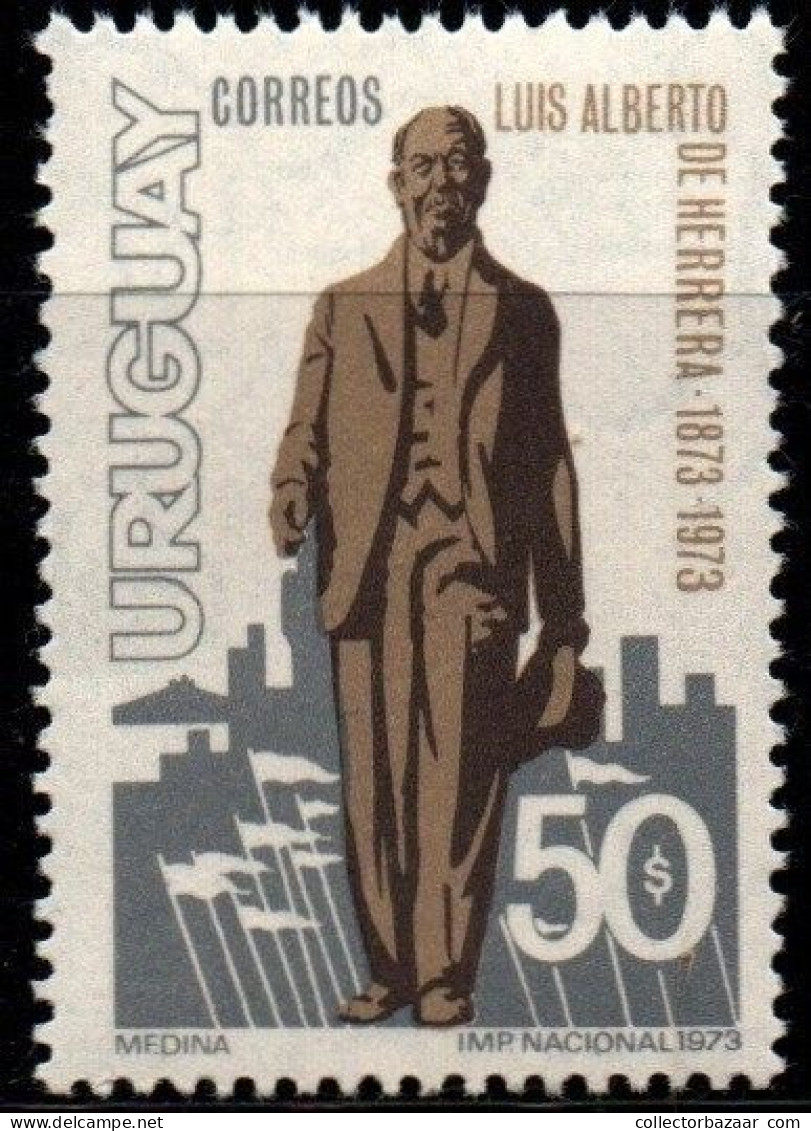 1973 Uruguay Centenary Of Birth Luis Alberto De Herrera  #866 ** MNH - Uruguay