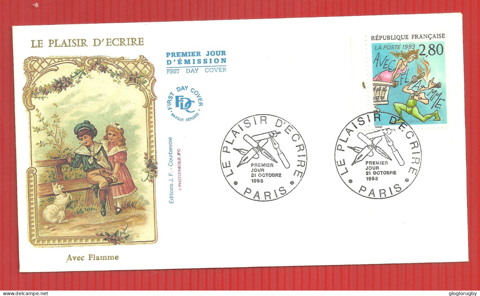 FDC LE PLAISIR D'ECRIRE PARIS 21 10 1993 - 1990-1999