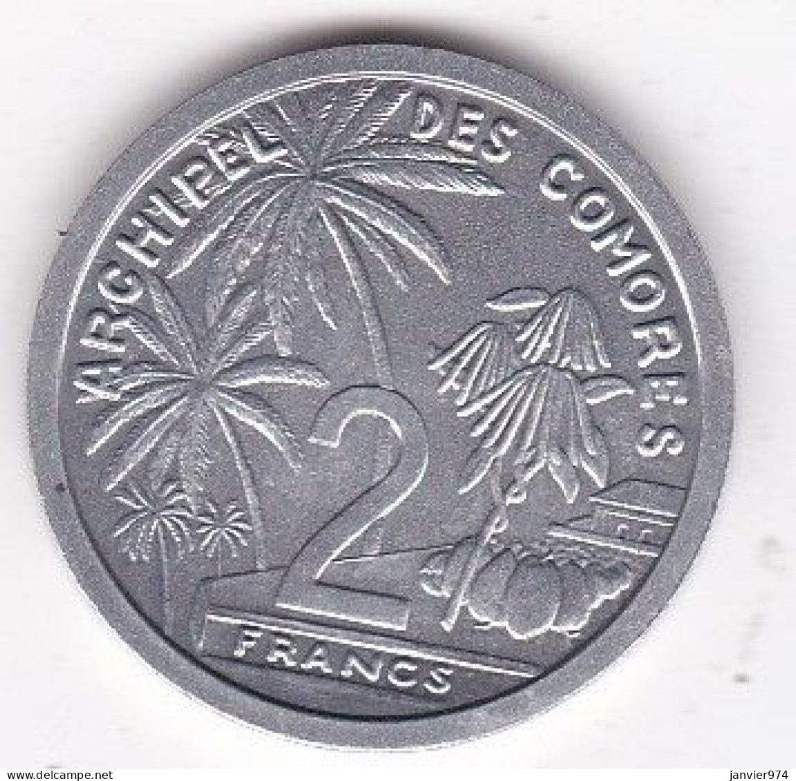 Archipel Des Comores , Republique Française 2 Francs 1964 ESSAI , En Aluminium LEC# 34, UNC - Comore