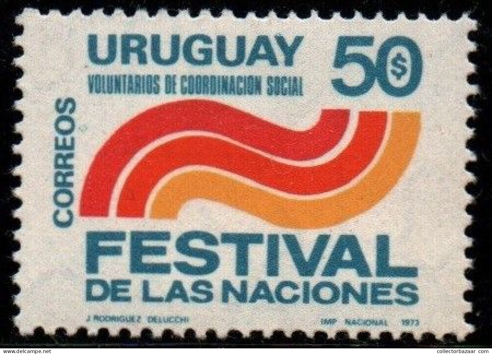 1973 Uruguay Emblem Of Social Coordination Volunteers  #867 ** MNH - Uruguay