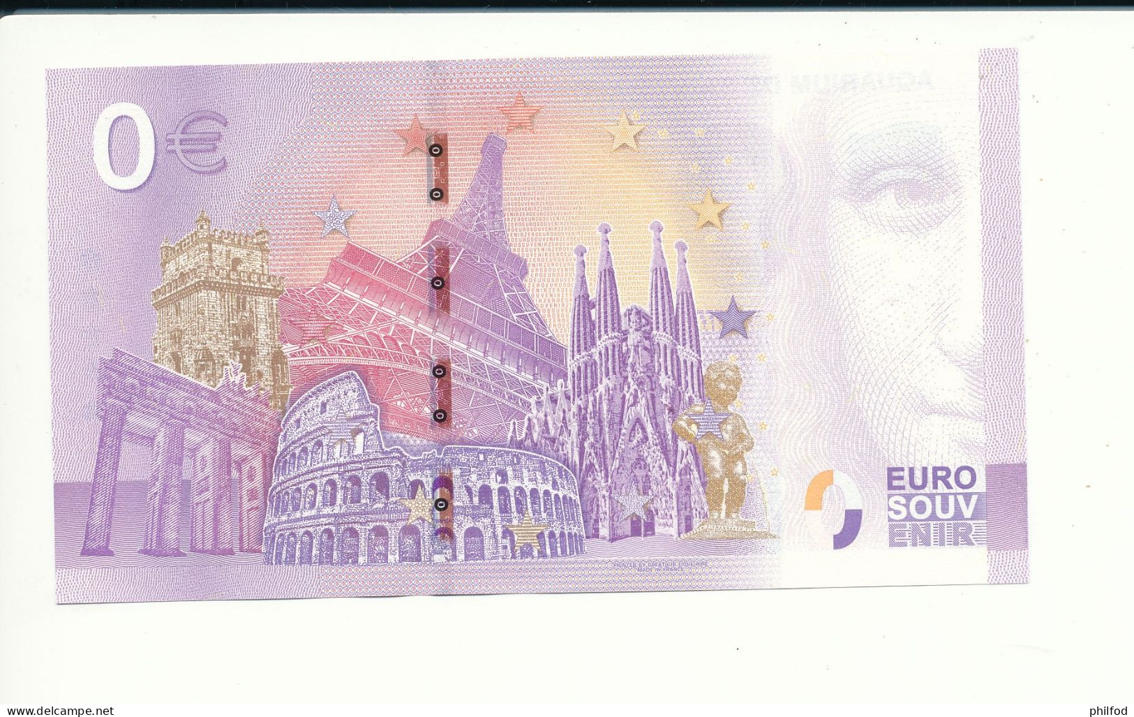 Billet Touristique 0 Euro - AQUARIUM DE SAINT-MALO - UEEB - 2021-3 - N° 321 - Sonstige & Ohne Zuordnung