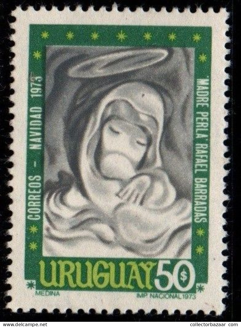 1973 Uruguay Madonna By Rafael Perez Barradas  #869 ** MNH - Uruguay