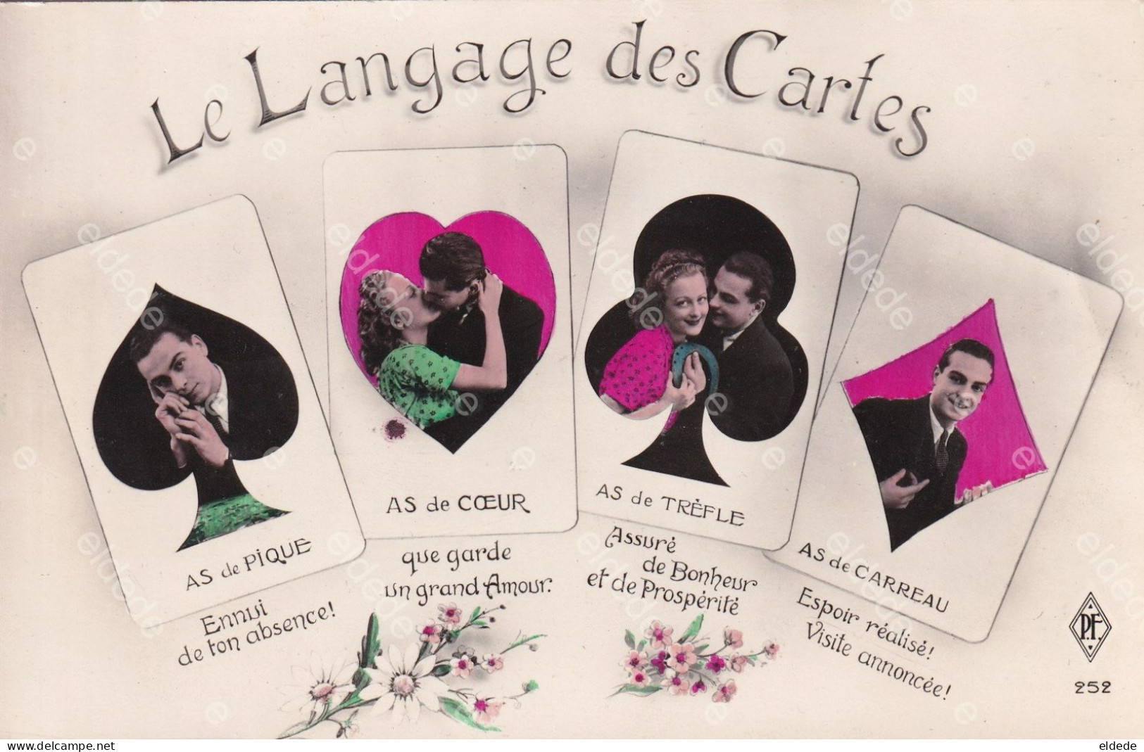 Le Langage Des Cartes à Jouer Playing Cards Amour - Spielkarten