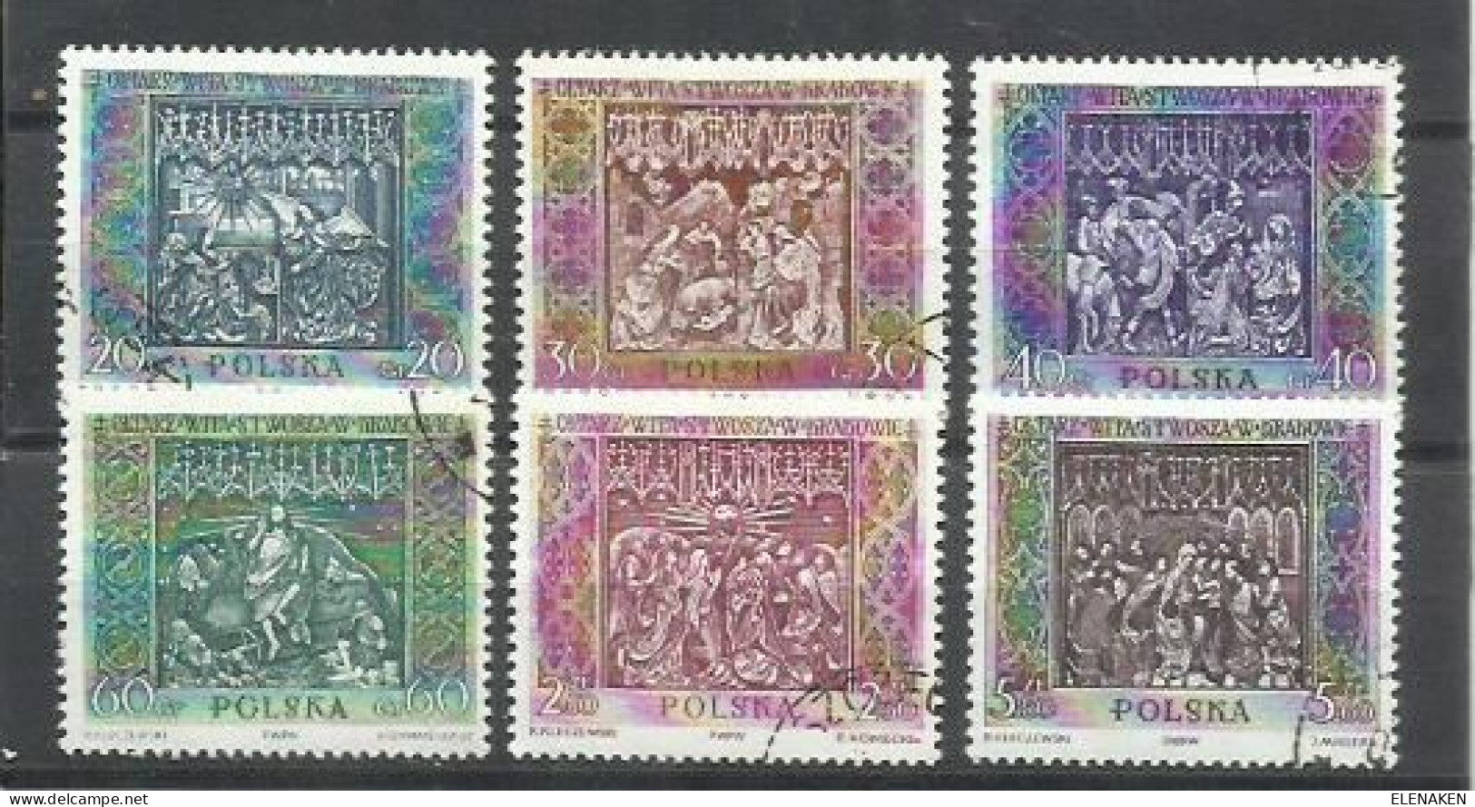 0241D-POLONIA SERIE COMPLETA 1960 RELIGIÓN Nº 1044/1049, YVERT 6,00€ - Gebraucht