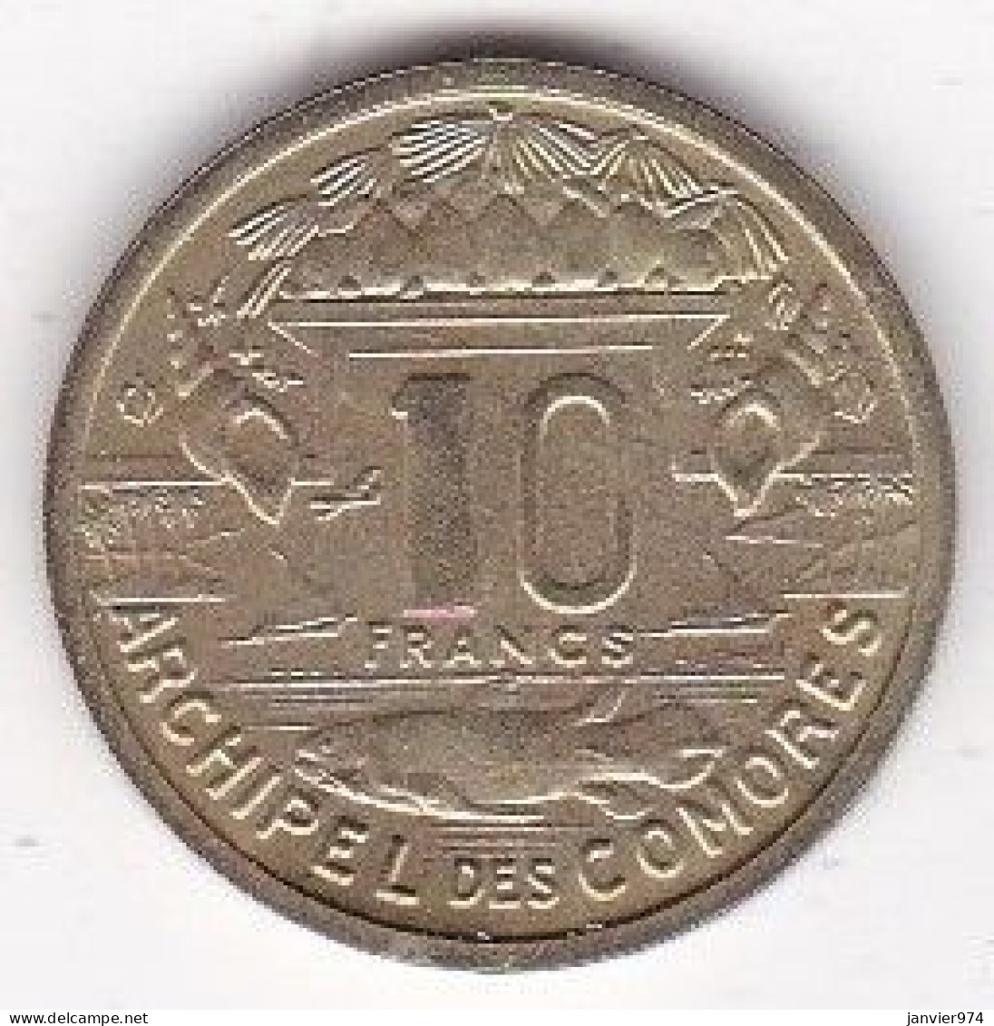 Archipel Des Comores , Republique Française 10 Francs 1964 ESSAI , En Cupro Alu Nickel, LEC# 38, UNC - Comores