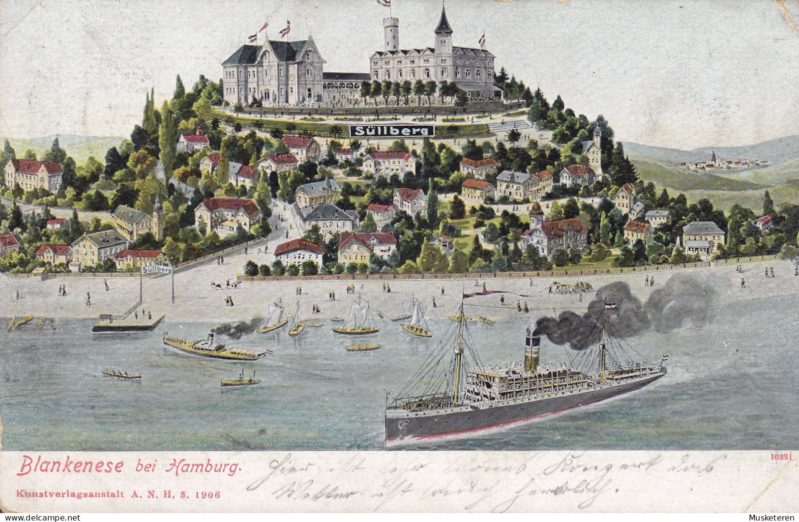 Deutsches Reich UPU PPC Blankensee Bei Hamburg Kunstverlaganstalt A. N. H. S. 1906, BLANKENSEE 1909 Germania (2 Scans) - Blankenese