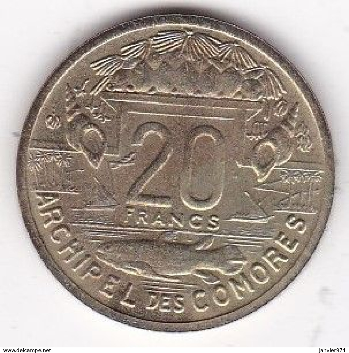 Archipel Des Comores , Republique Française 20 Francs 1964 ESSAI , En Cupro Alu Nickel, LEC# 40, UNC - Komoren