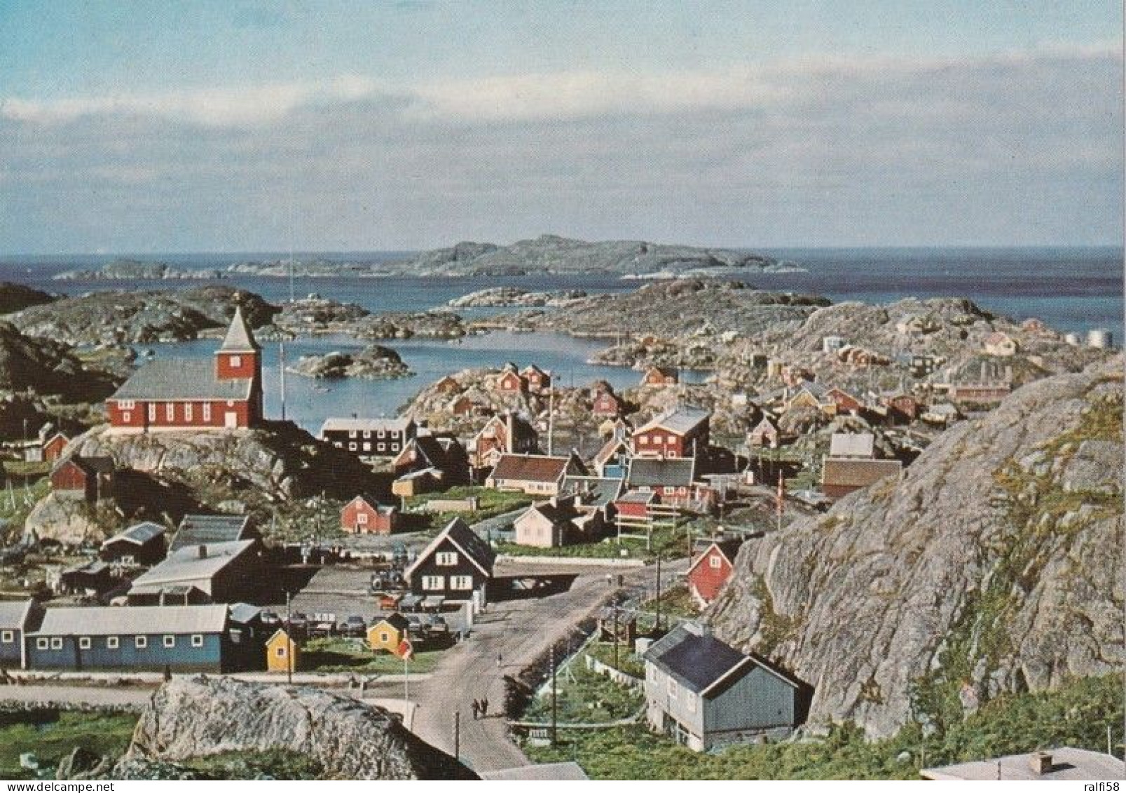 1 AK Grönland / Greenland * Blick Auf Die Stadt Sisimiut (Holsteinsborg) Die Zweitgrößte Stadt Grönlands * - Groenland